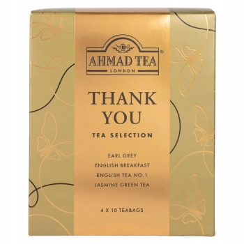 Ahmad Tea Thank You Selection kolekcja herbat 4 smaki 40 kopert