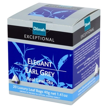 Dilmah exceptional czarna herbata earl grey 20 kopert