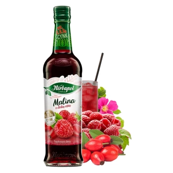 Malina i dzika róża syrop Herbapol 420ml