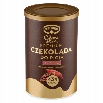 Czekolada do picia 43% kakao Kruger puszka 220g