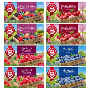 Zestaw herbat owocowych Teekanne 4 smaki