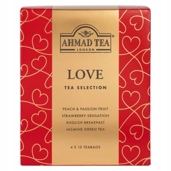 Ahmad Tea Love Selection kolekcja herbat 4 smaki 40 kopert