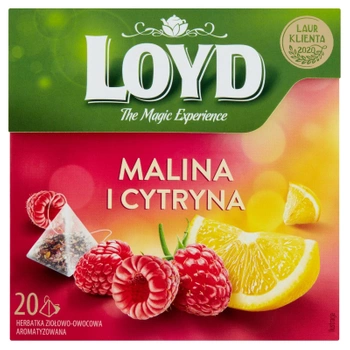 Malina Cytryna herbata owocowa Loyd 20 torebek