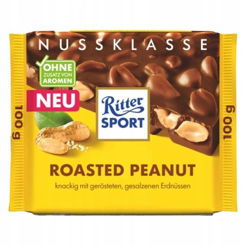 Ritter Sport Czekolada mleczna z prażonymi orzeszkami ziemnymi 100g