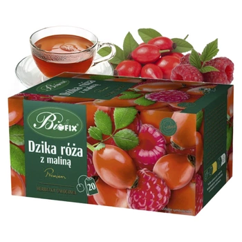 Dzika róża malina Bifix herbata owocowa 20 saszetek
