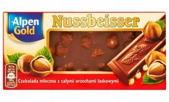 Czekolada z orzechami Nussbeisser 100g