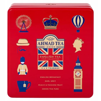 Ahmad English Tea Four Collection Zestaw herbat 4 smaki 32 koperty