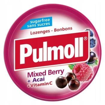 Pulmoll cukierki Mixed Berry owoce leśne bez cukru 45g