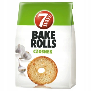 Bake Rolls Czosnek chrupki chlebowe 7 - Days 150 g