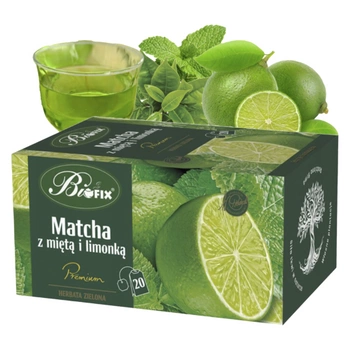 Matcha mięta i limonka herbata zielona Bifix 20 torebek