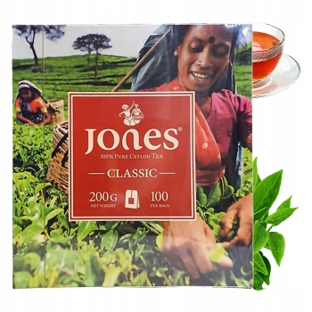 Czarna herbata Jones Classic ceylon 100 torebek