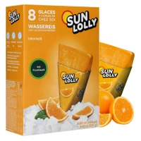Lody pomarańczowe do zamrożenia Sun Lolly 8 sztuk