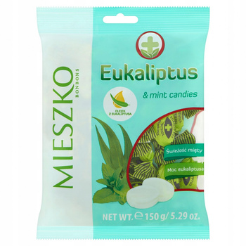 MIESZKO EUKALIPTUS&MINT cukierki KARMELKI eukaliptusowo-miętowe 1 kg