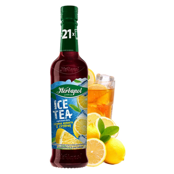 HERBAPOL ICE TEA syrop CZARNA HERBATA Z CYTRYNĄ suplement diety 420 ML