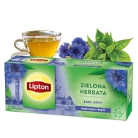 Lipton zielona herbata earl grey 20 torebek