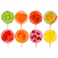TimPops zestaw 8 lizaków bez cukru mix smaków