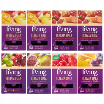 Irving Zestaw 8 herbat białych 6 smaków 160(8x20)kopert