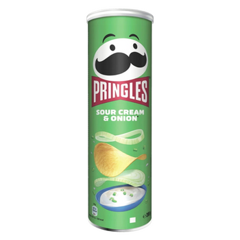 PRINGLES CHIPSY SOUR CREAM & ONION 165G