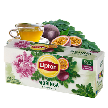 LIPTON herbata ziołowa MORINGA MARAKUJA 20 torebek