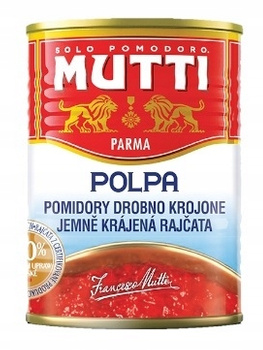 POMIDORY W KAWAŁKACH Pulpa w puszce Mutti 400g