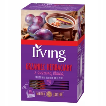 Irving Grzaniec herbaciany z suszoną śliwką herbata czarna 20 kopert