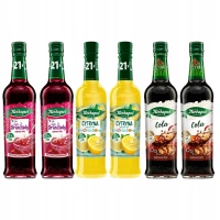 Herbapol zestaw syropów owocowych 6x420 ml - Oranżada, Lemoniada, Cola