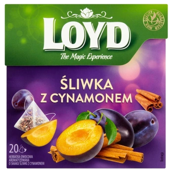 Śliwka Cynamon herbata owocowa Loyd 20 torebek