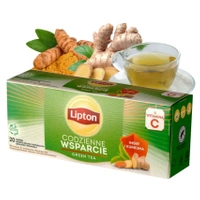 Imbir i kurkuma Lipton herbata zielona codzienne wsparcie 20 torebek