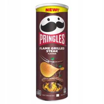 Pringles Flame Grilled Steak chipsy 165 g