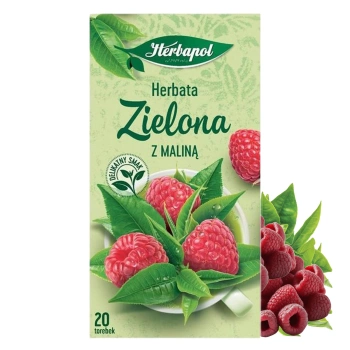 Herbapol herbata zielona z maliną 20 torebek