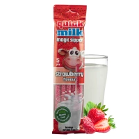 Słomki truskawkowe do mleka Quick milk 5 sztuk 30g