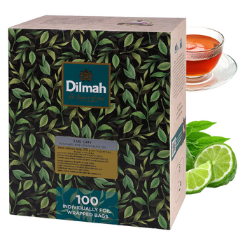 DILMAH herbata czarna EARL GREY 100 kopert