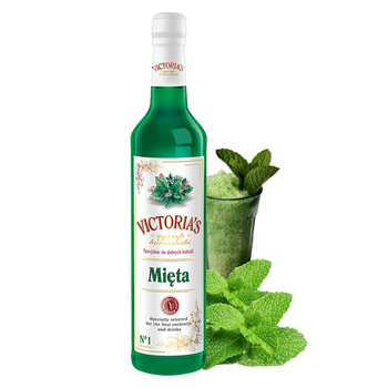 SYROP BARMAŃSKI MIĘTOWY Victoria's 490ml