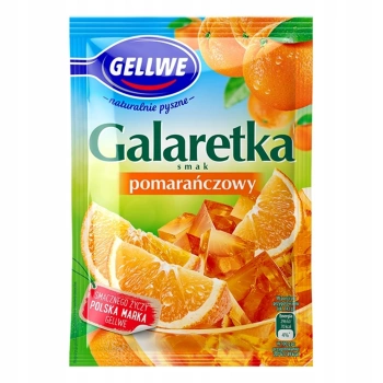 Gellwe Galaretka o smaku pomarańczowym 72 g