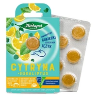 Cukierki cytryna i eukaliptus Herbapol 8 sztuk