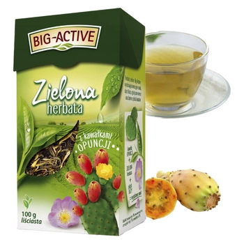 Opuncja figowa herbata zielona Big Active 100g