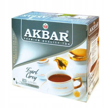 Akbar earl grey herbata czarna ekspresowa 100 torebek