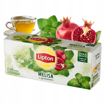 Herbata ziołowa Lipton Melisa z granatem 20 torebek