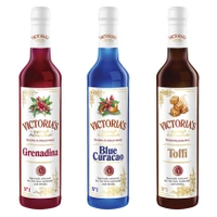 Victoria's zestaw syropów barmańskich mix smaków 3x490ml - Blue, Grenadina, Toffi