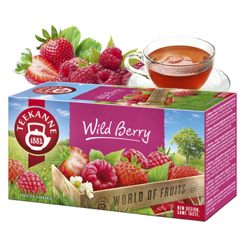 TEEKANNE herbata owocowa WILD BERRY malina truskawka 20 torebek