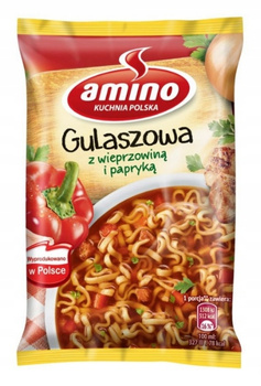 AMINO zupa błyskawiczna GULASZOWA instant NUDLE 59G