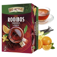 Pomarańcza wanilia Big Active herbata Rooibos 20 kopert