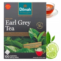 Dilmah Earl Grey herbata czarna 100 torebek