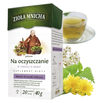 Zioła Mnicha na oczyszczanie 20 torebek