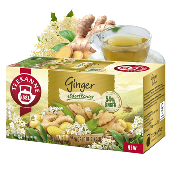 Teekanne herbata ziołowa ginger elderflower 20 torebek