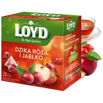 Jabłko Dzika róża herbata owocowa Loyd 20 torebek