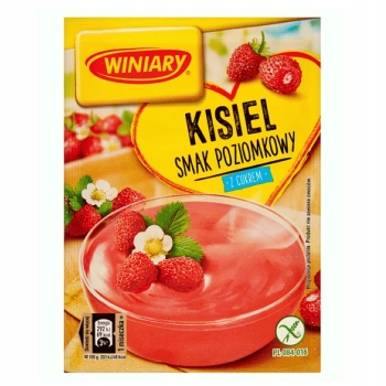 Winiary Kisiel z cukrem smak poziomkowy 77 g