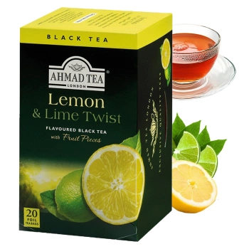 Ahmad Tea Limonka i Cytryna herbata czarna 20 saszetek