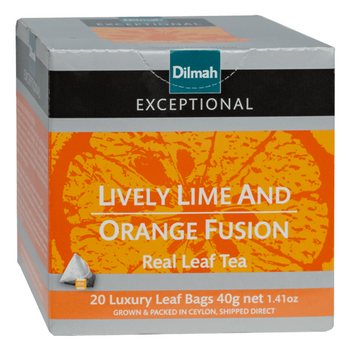 DILMAH lively lime and orange HERBATA CZARNA 20 piramidek