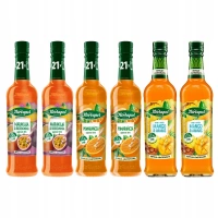 Herbapol Zestaw syropów owocowych 6x420ml - Marakuja brzoskwinia, Pomarańcza, Mango ananas